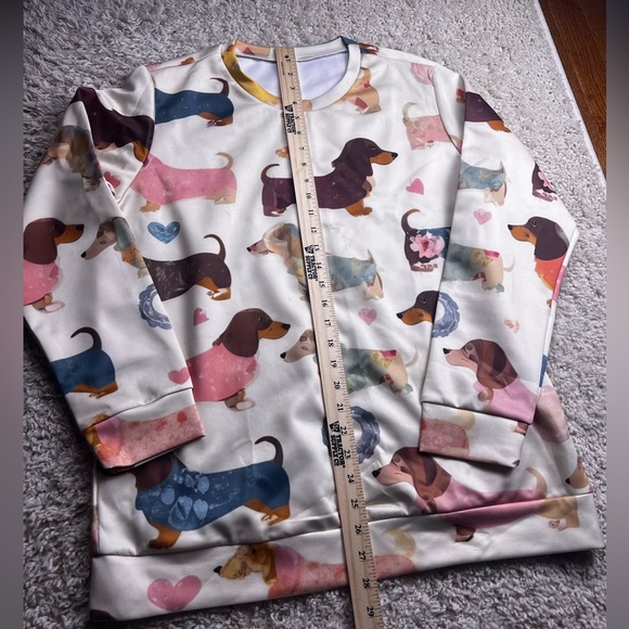 WOMES DACHSHUND PUPPIES TOP SIZE XL NIP - Picture 2 of 15